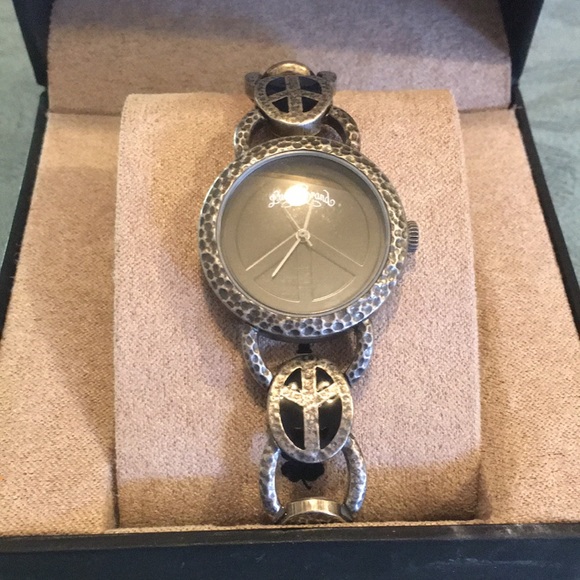 Lucky Brand Peace/Love Watch NEW UniSex adjustable a Beautiful & hip Timepiece. - Picture 4 of 8